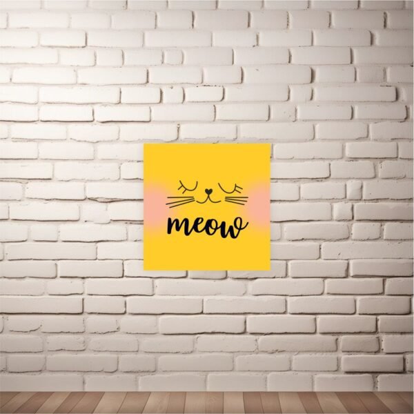 Plaquinha em MDF - Meow - Imagem 3