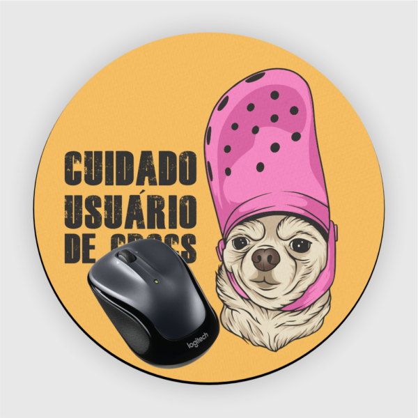 Mouse Pad em Neoprene - Cuidado Usuário de Crocs - Imagem 7