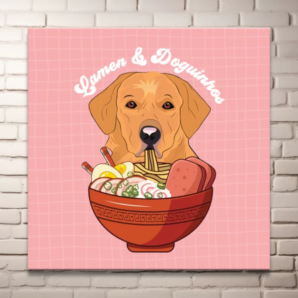 Plaquinha em MDF - Lamen & Doguinhos - Imagem 5