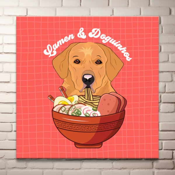 Plaquinha em MDF - Lamen & Doguinhos - Imagem 2
