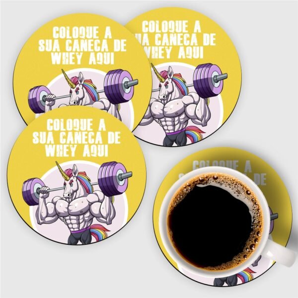 Kit com 4 porta copos –  Coloca a sua caneca de Whey aqui - Imagem 16