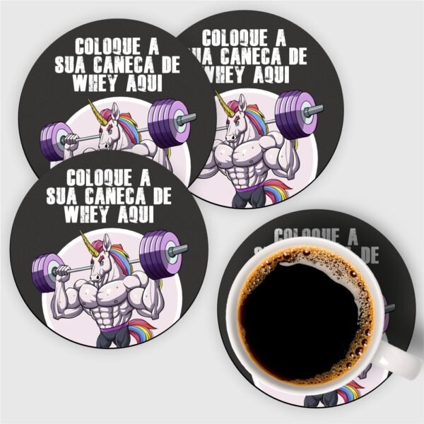 Kit com 4 porta copos –  Coloca a sua caneca de Whey aqui - Imagem 10