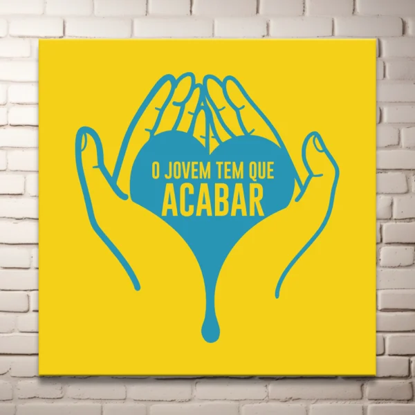 Plaquinha em MDF - O Jovem tem que acabar - Imagem 8