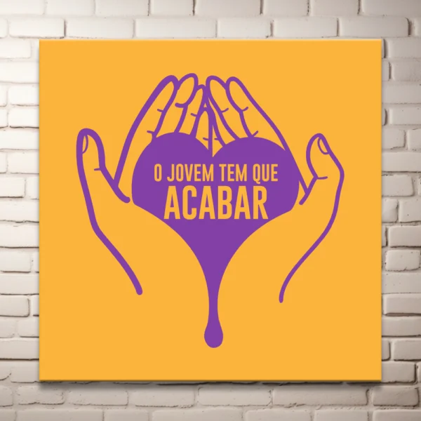 Plaquinha em MDF - O Jovem tem que acabar - Imagem 6