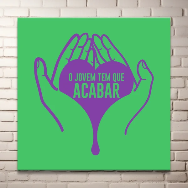 Plaquinha em MDF - O Jovem tem que acabar - Imagem 3