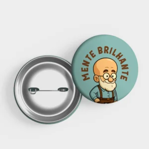 Botton Careca de Saber – Mente Brilhante