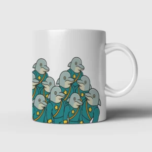 Caneca de Porcelana – Tropa de Delfinoides