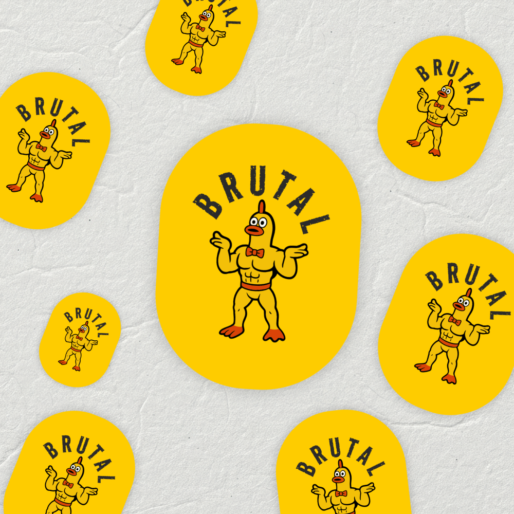 Adesivo Frango Chad – BRUTAL