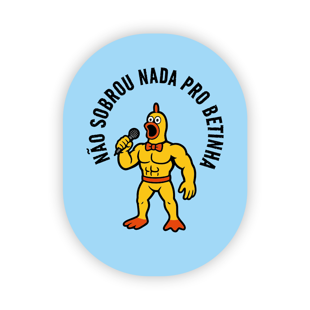 Adesivo Frango Chad – Não Sobrou Nada pro Betinha - Imagem 2