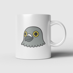 Caneca de Porcelana – Cabeça Pombo Clóvis