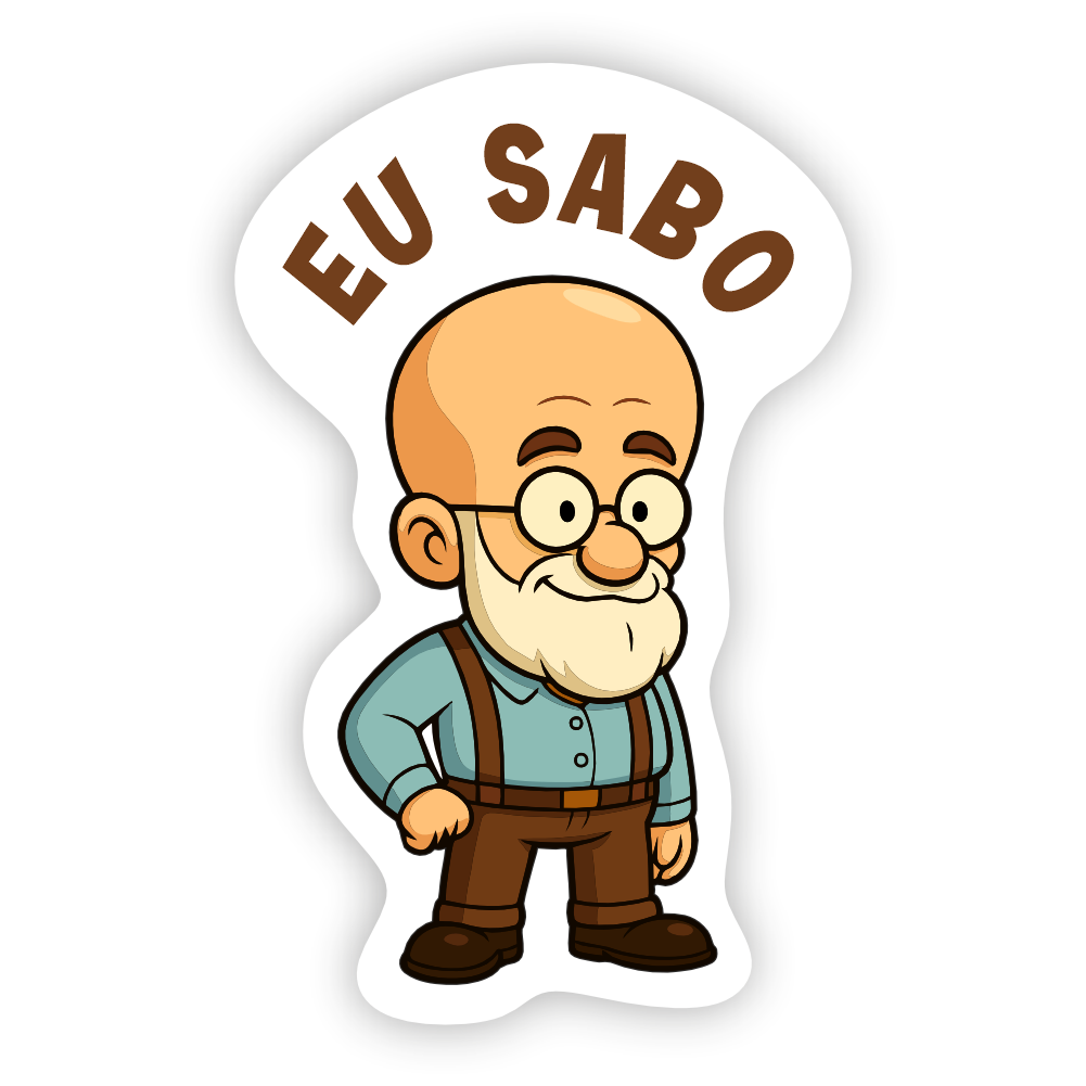 Adesivo Careca de Saber - EU SABO - Imagem 2